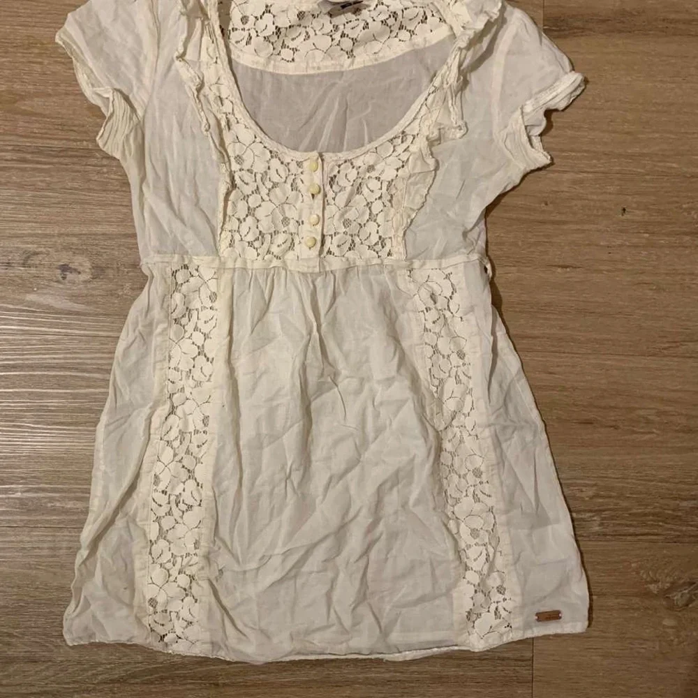 Wilfred Ivory Lace Accent Blouse - Picture 1 of 4